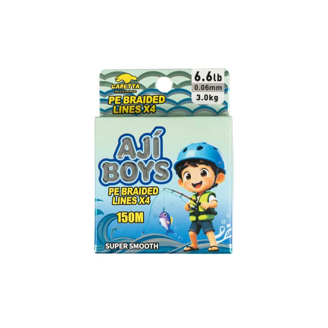 Caretta Aji Boys 4x 150 Mt Gri İp Misina