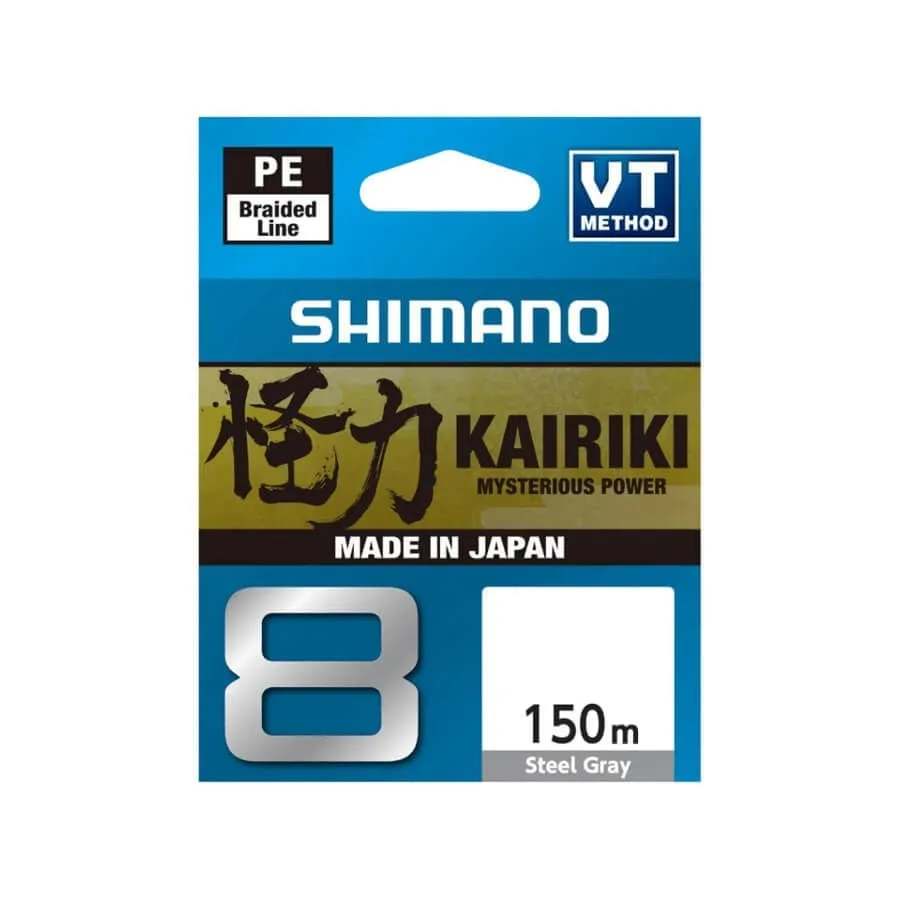 Shimano Kairiki 8x 150 mt Steel Gray (Gri) Örgü İp Misina 0.13 MM