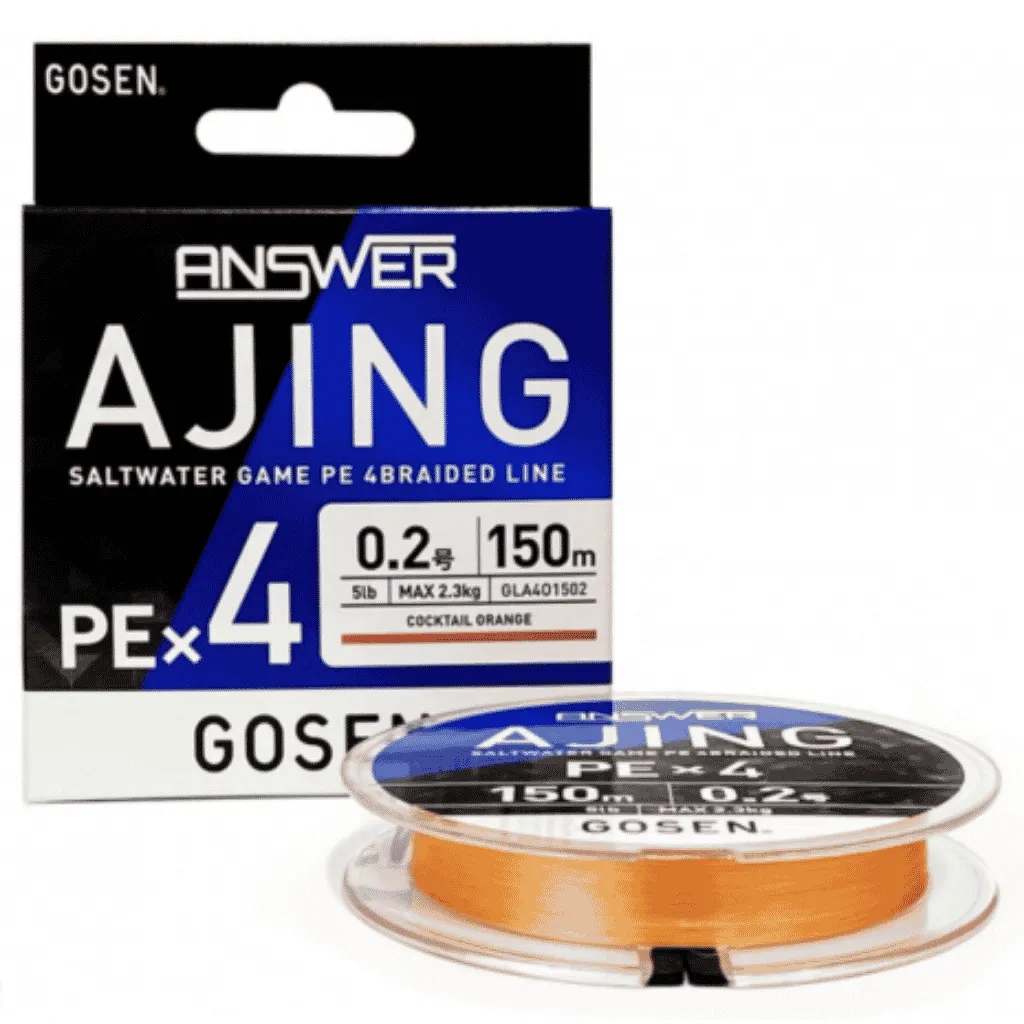 Gosen Answer Ajing PE 4x 150 Mt İp Misina 0.2PE