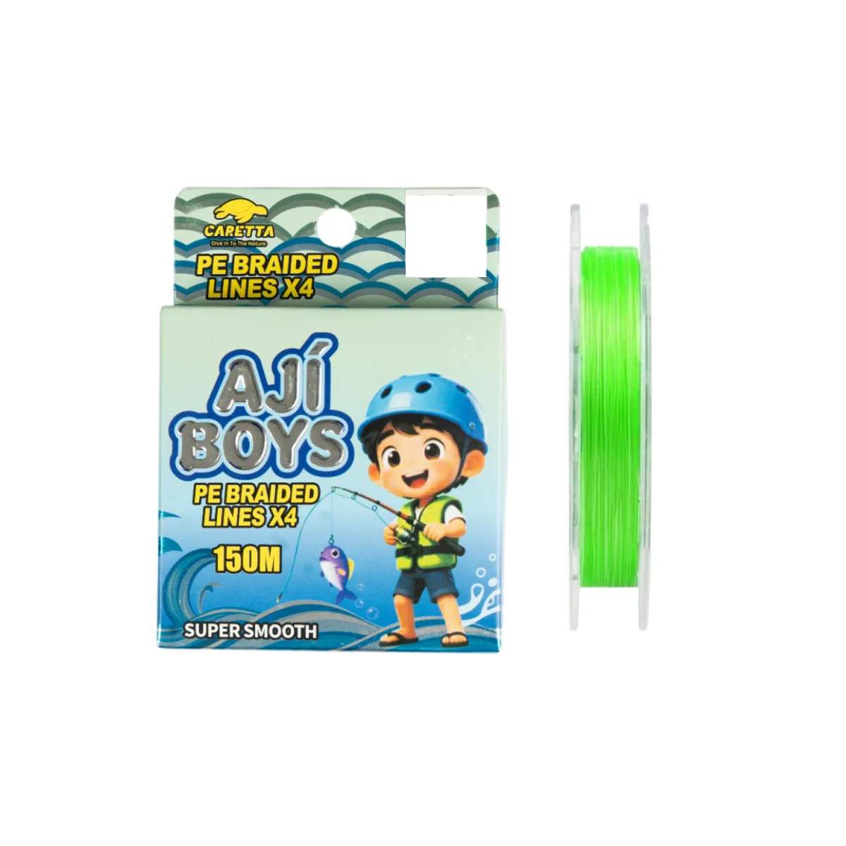 Caretta Aji Boys Light Green 4X 150 Mt İp Misina